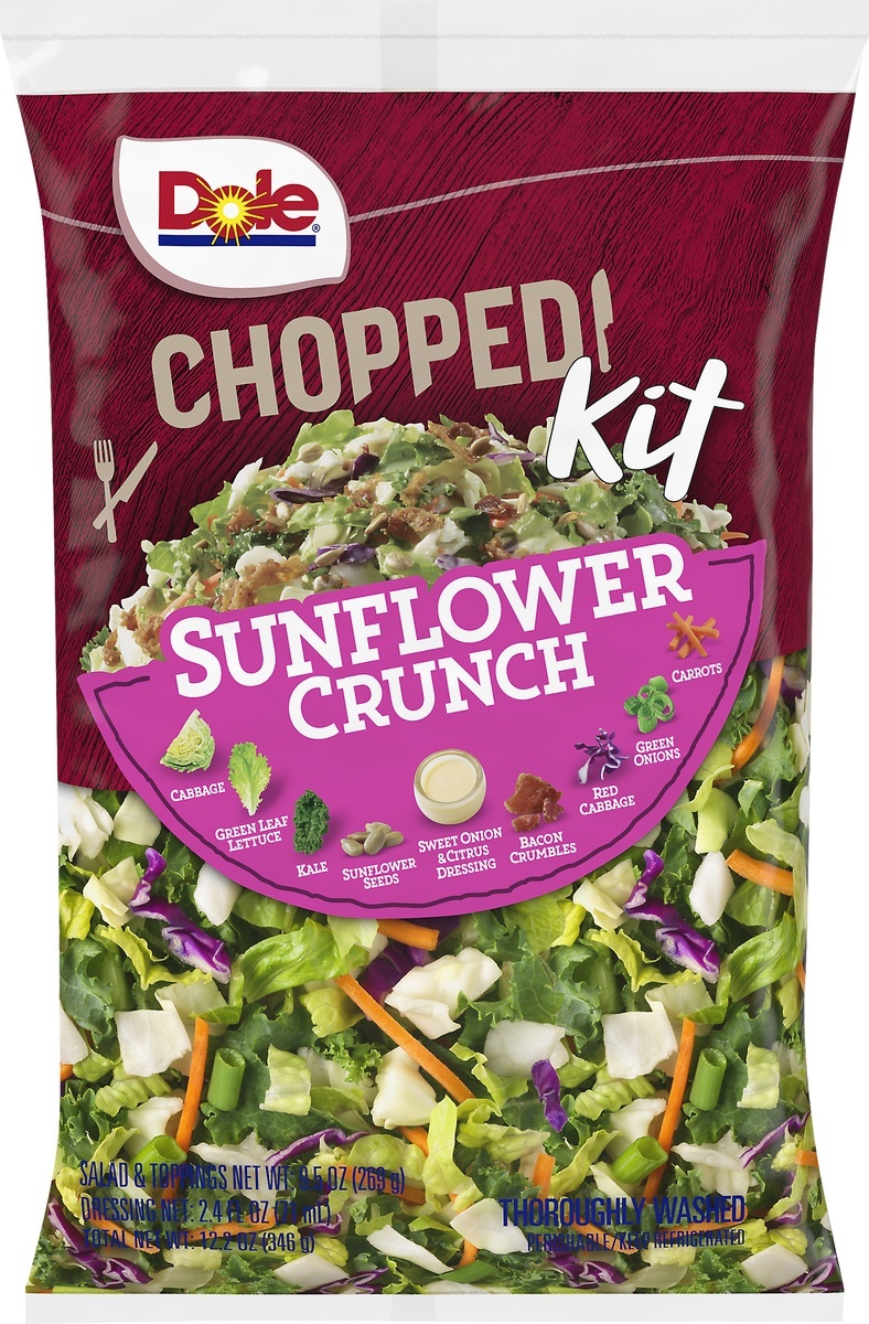 slide 4 of 5, Dole Sunflower Crunch Chopped Salad Kit, 12.2 oz