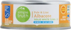 Simple Truth Pole & Line Albacore Solid White Tuna 5 oz