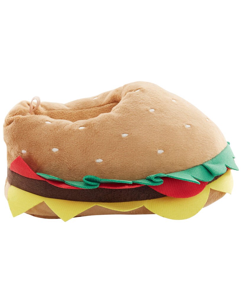 slide 3 of 6, Carter's Cheeseburger Slipper Shoes Multi XXL, 1 ct