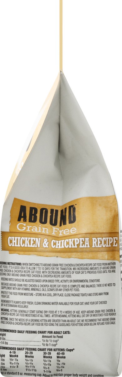 slide 6 of 12, Abound Grain Free Chicken & Chickpea Recipe Cat Food 3 lb, 3 lb