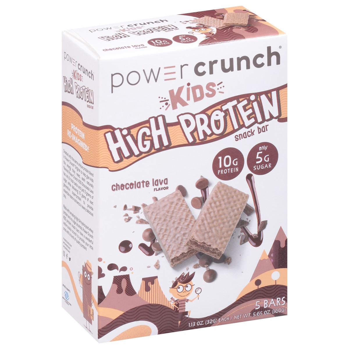 slide 9 of 9, Power Crunch Chocolate Lava Snapstck Prot Bar 5Ct, 5 ct