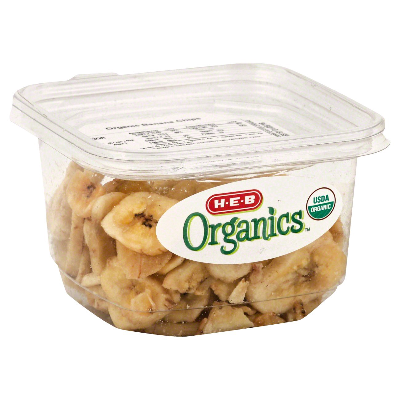 slide 1 of 1, H-E-B Organics Banana Chips, Sweetened, 4.5 oz