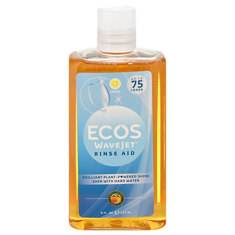 slide 1 of 1, ECOS Wavejet Rinse Aid Lemon Bottle, 8 fl oz