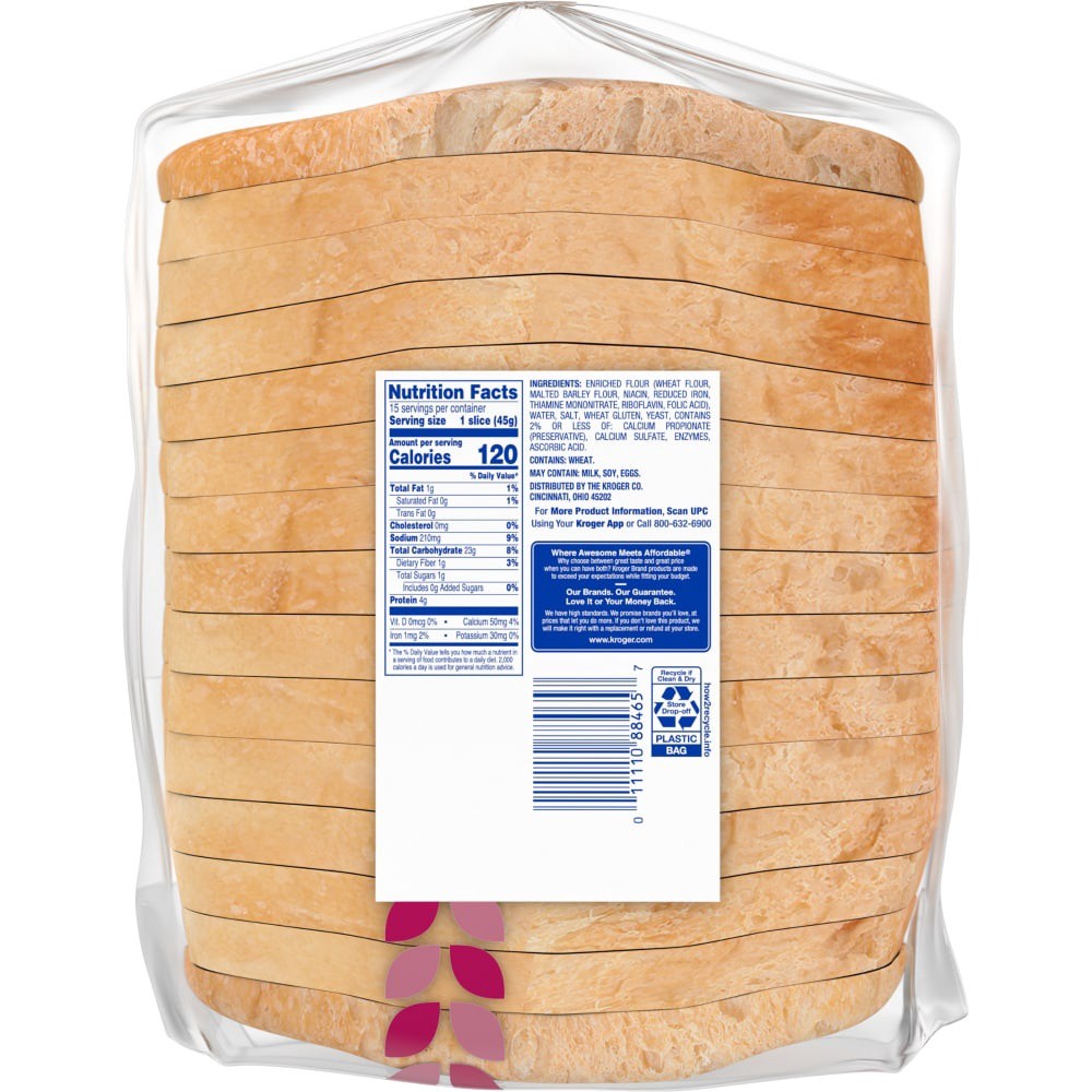 slide 6 of 6, Kroger Sliced Sourdough Bread, 24 oz