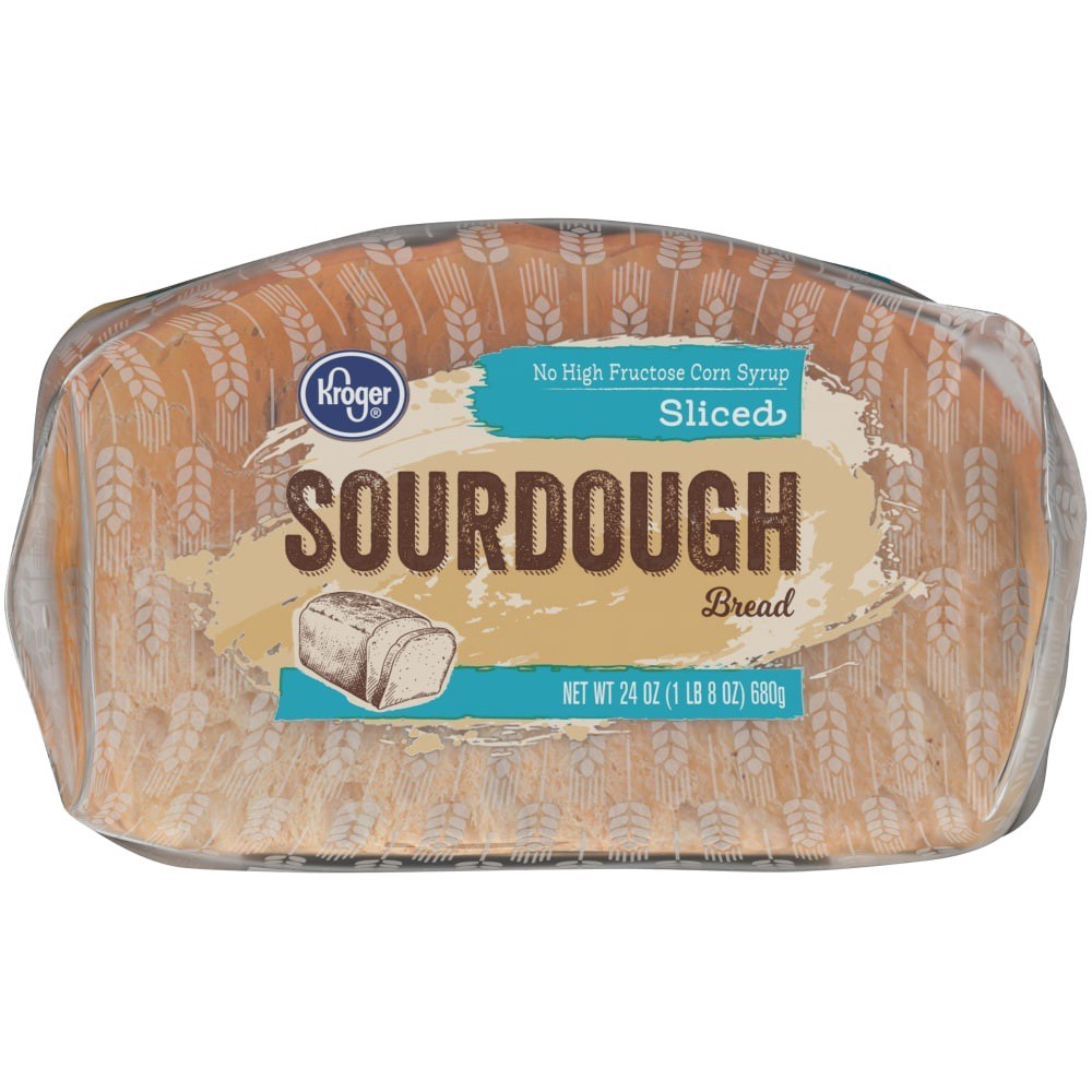 slide 3 of 6, Kroger Sliced Sourdough Bread, 24 oz