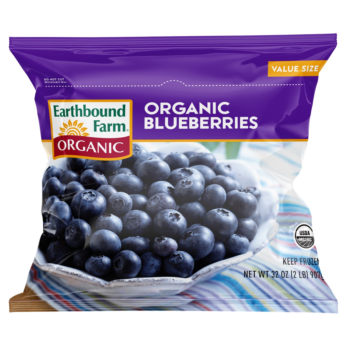 slide 1 of 1, Earthbound Farm Organic Blueberries Value Size 32 oz, 