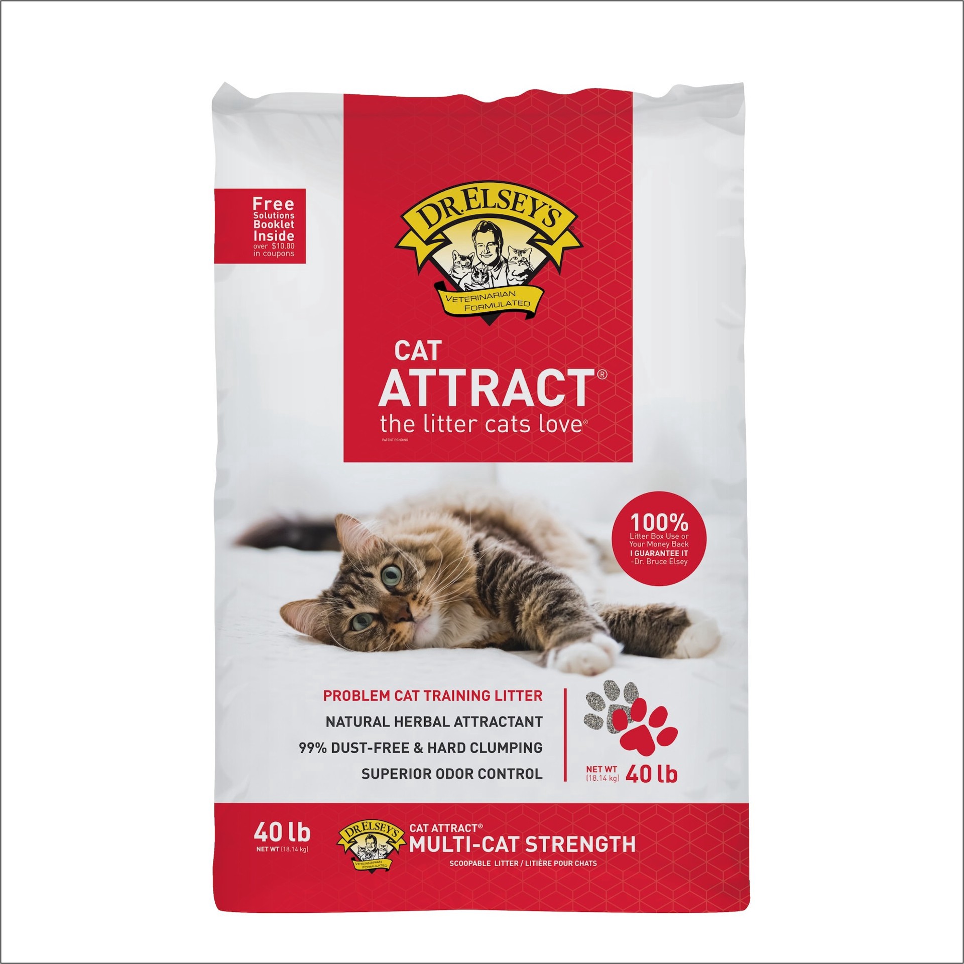 slide 1 of 1, Dr. Elsey's Cat Attract Litter, 40 lb