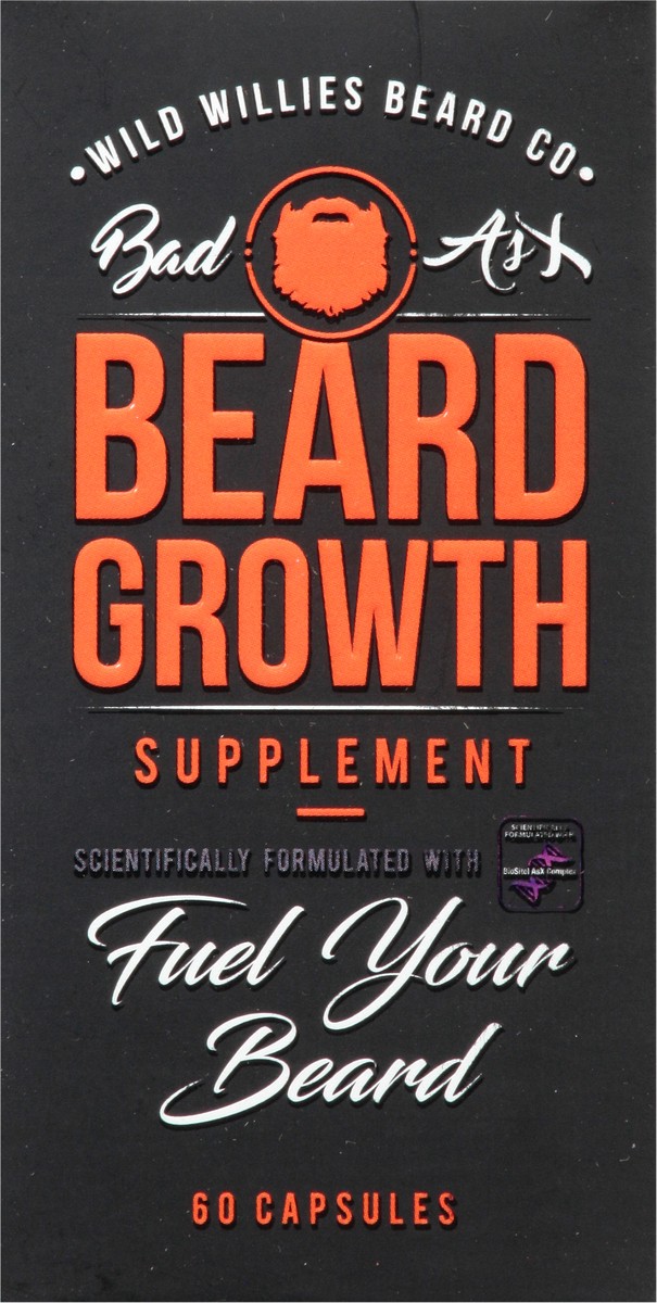 slide 1 of 13, Wild Willies Beard Co. Beard Growth Supplement 60 Capsules, 60 ct