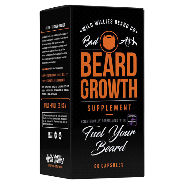 slide 2 of 13, Wild Willies Beard Co. Beard Growth Supplement 60 Capsules, 60 ct