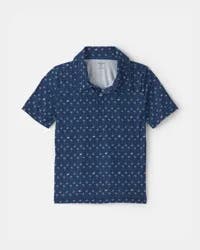 Oshkosh Boys Flamingo Active Polo Shirt - Blue - Size 14