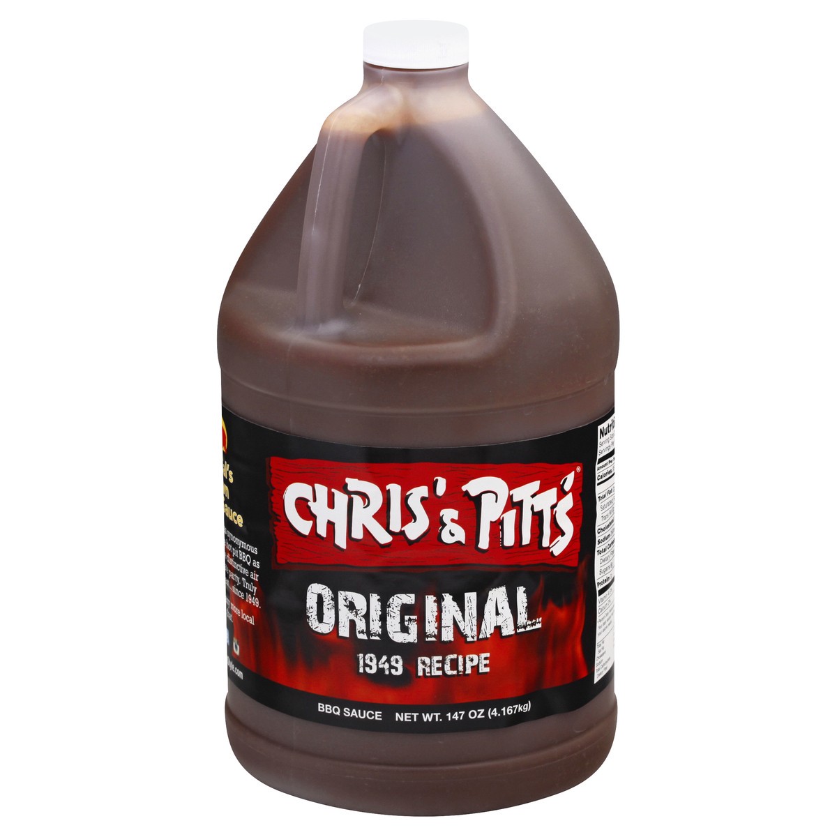 slide 2 of 13, Chris' & Pitt's BBQ Sauce Original, 147 oz