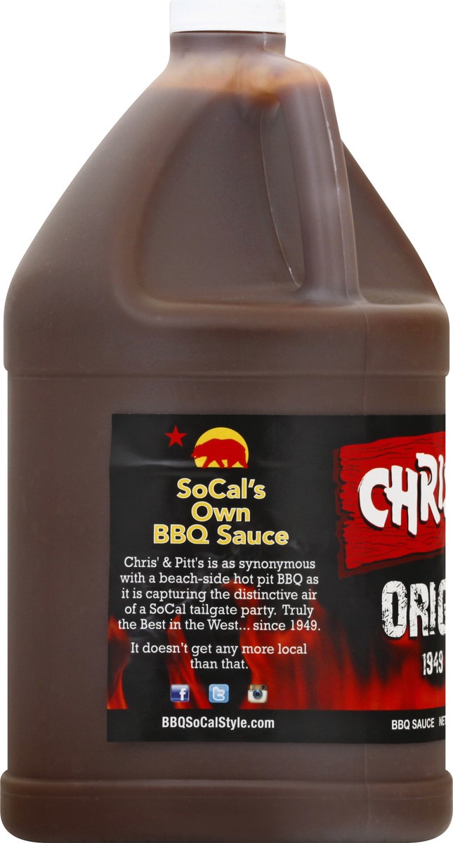 slide 3 of 13, Chris' & Pitt's BBQ Sauce Original, 147 oz