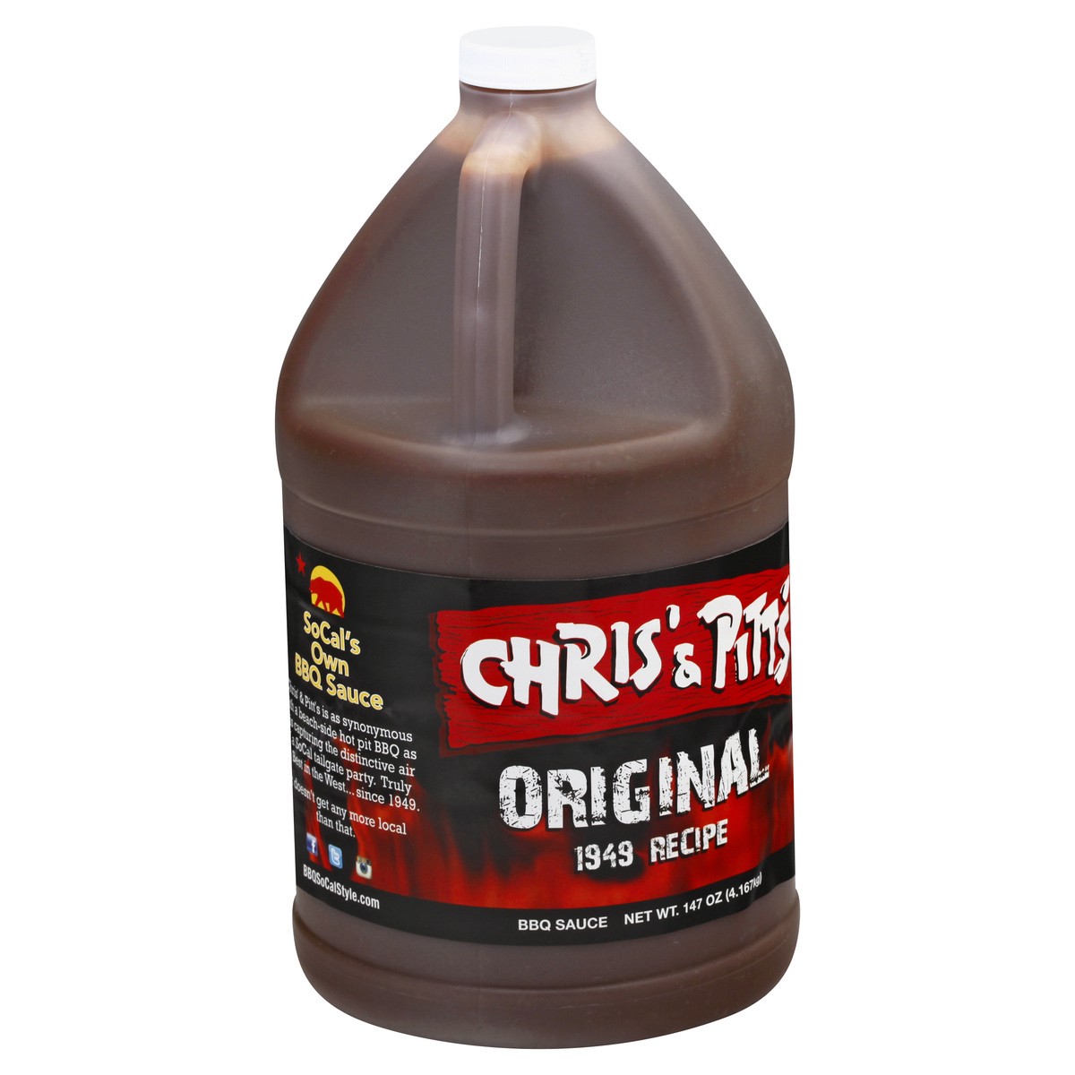 slide 11 of 13, Chris' & Pitt's BBQ Sauce Original, 147 oz