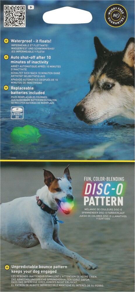 slide 2 of 6, Nite Ize GlowStreak Wild Motion Activated Disc-O LED Ball 1 ea, 1 ct