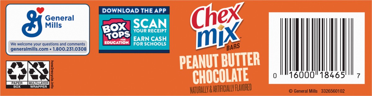 slide 11 of 13, Chex Mix Peanut Butter Chocolate Treat Bar, 6 Bars, 6 ct