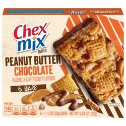 Chex Mix Peanut Butter Chocolate Treat Bar, 6 Bars