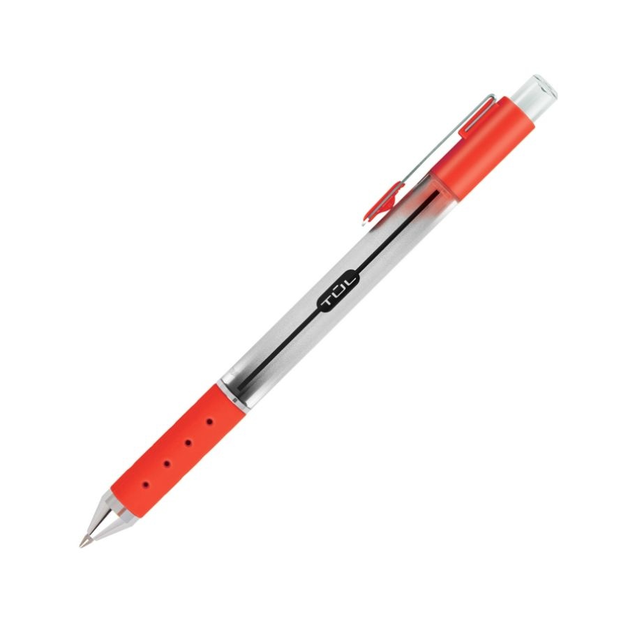 slide 5 of 5, TUL Retractable Gel Pens, Medium Point, 0.7 Mm, Silver Barrel, Assorted Inks, Pack Of 4 Pens, 4 ct