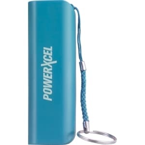 slide 1 of 1, PowerXcel Keychain 2200mah Power Bank. Teal, 1 ct