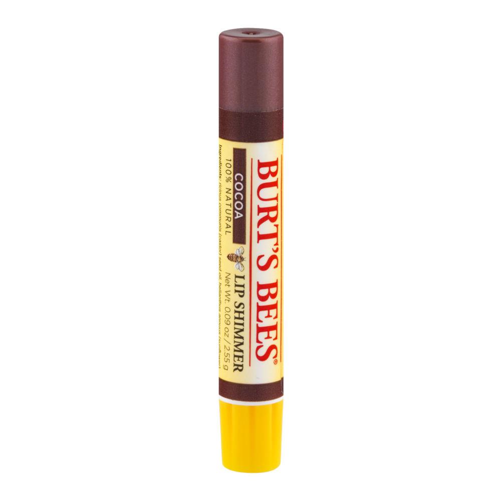 slide 1 of 3, Burt's Bees Lip Shimmer - Cocoa, 0.08 oz