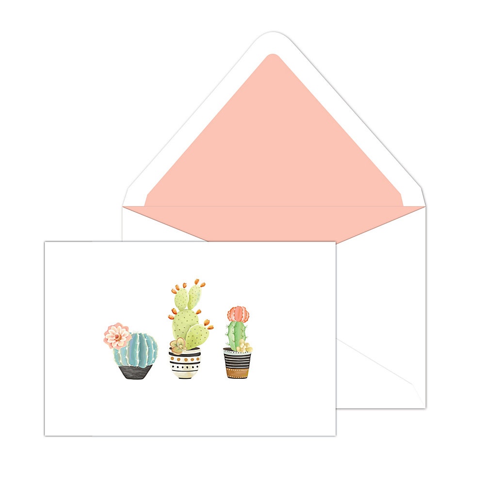 slide 1 of 1, Southworth Social Stationery Notecards With Lined Envelopes, 4'' X 6'', 100 Lb, Desert, 8 Cards Per Pack, 1 ct