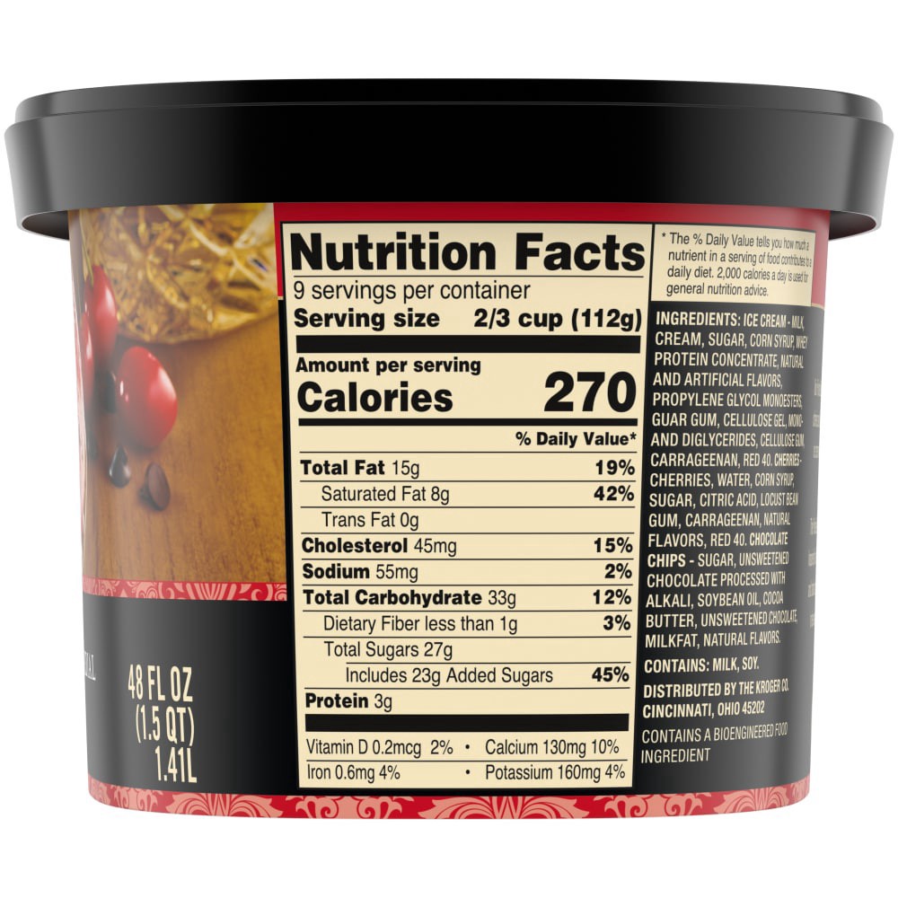slide 5 of 6, Private Selection Amaretto Cherry Cordial Ice Cream, 48 fl oz