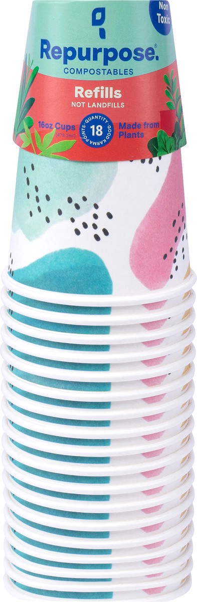 slide 3 of 5, Repurpose Cups 16 Oz, 18 ct