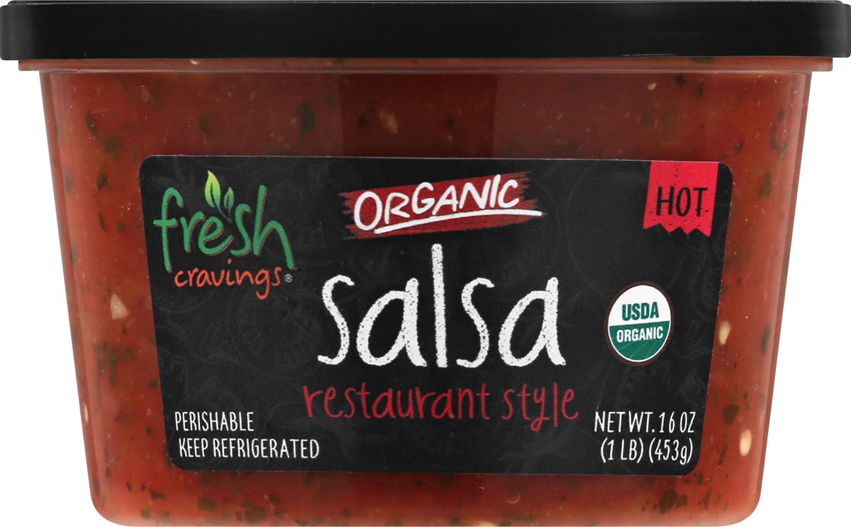 slide 6 of 13, Fresh Cravings Organic Restaurant Style Hot Salsa 16 oz, 16 oz