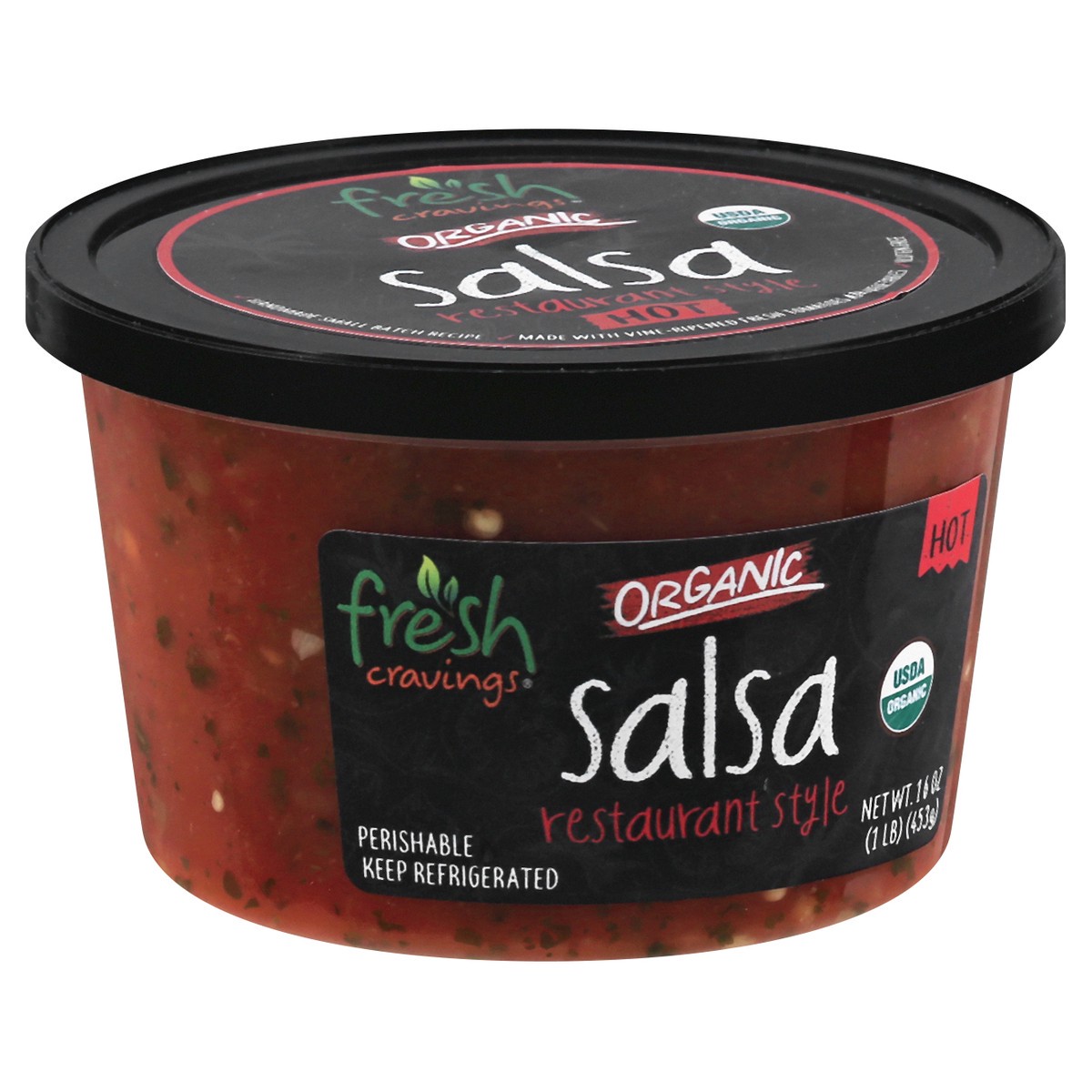 slide 7 of 13, Fresh Cravings Organic Restaurant Style Hot Salsa 16 oz, 16 oz