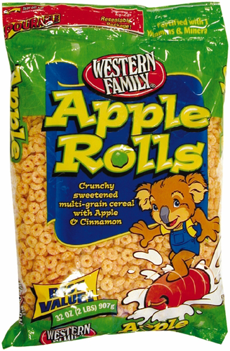 slide 1 of 1, Western Family Apple Rolls Bag, 32 oz