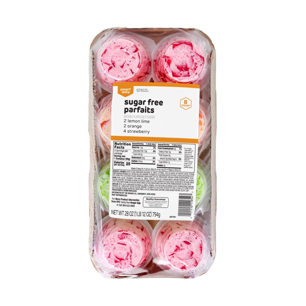 slide 1 of 2, Smart Way Assorted Sugar Free Parfait Gelatin, 28 oz