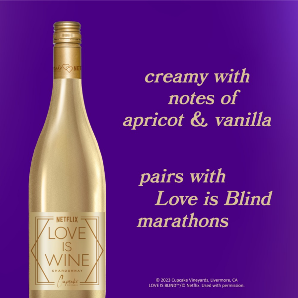 slide 2 of 13, Cupcake Vineyards Netflix Love Is Wine Chardonnay California, 750 ml