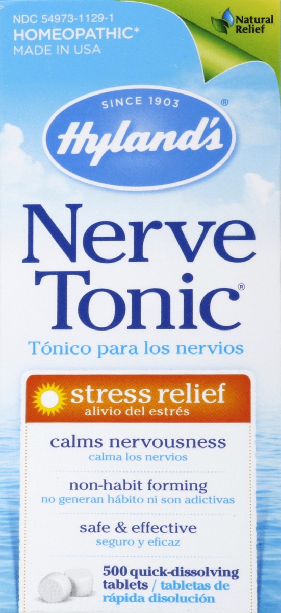 slide 4 of 5, Hyland's Homeopathic Nerve Tonic, 500 ct