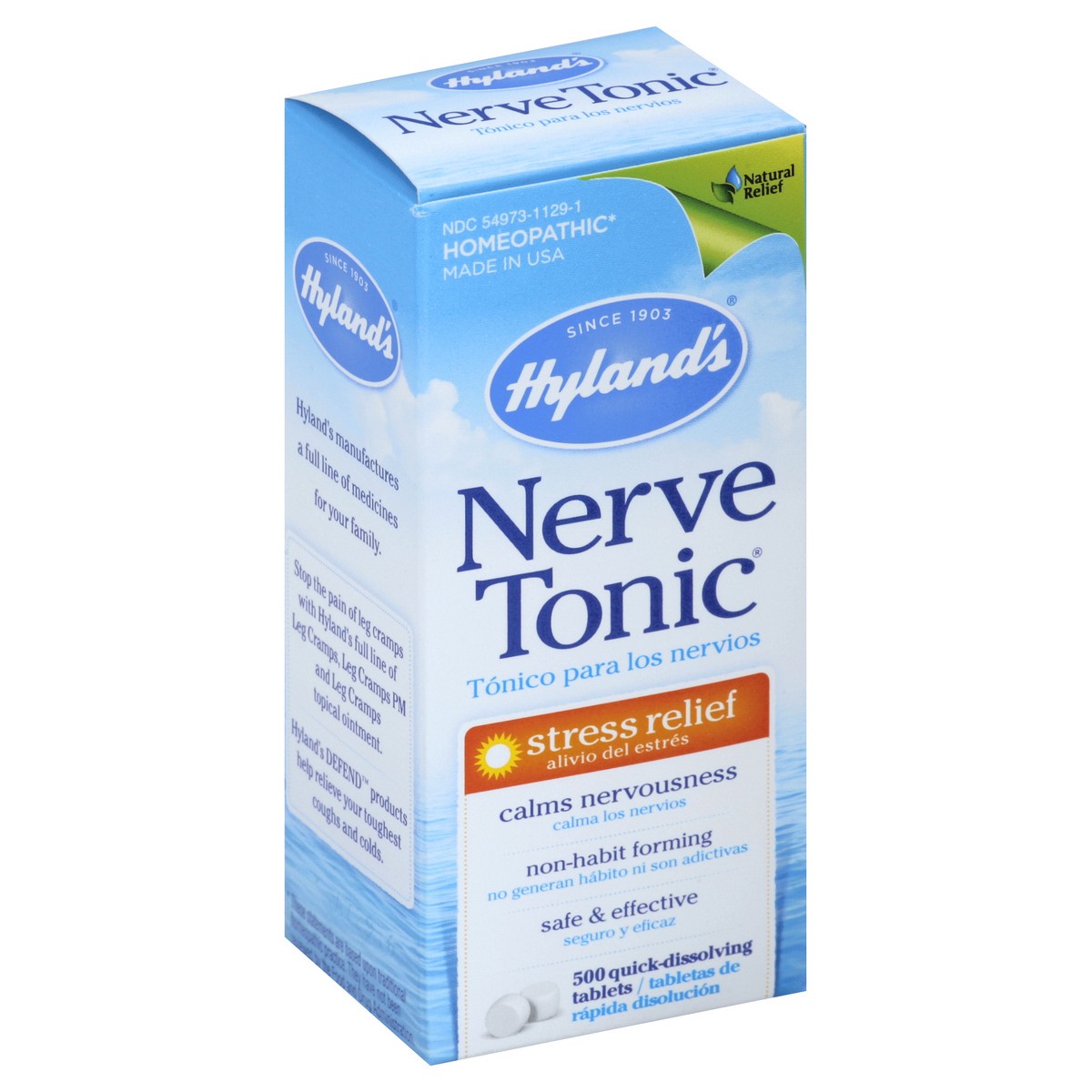 slide 5 of 5, Hyland's Homeopathic Nerve Tonic, 500 ct