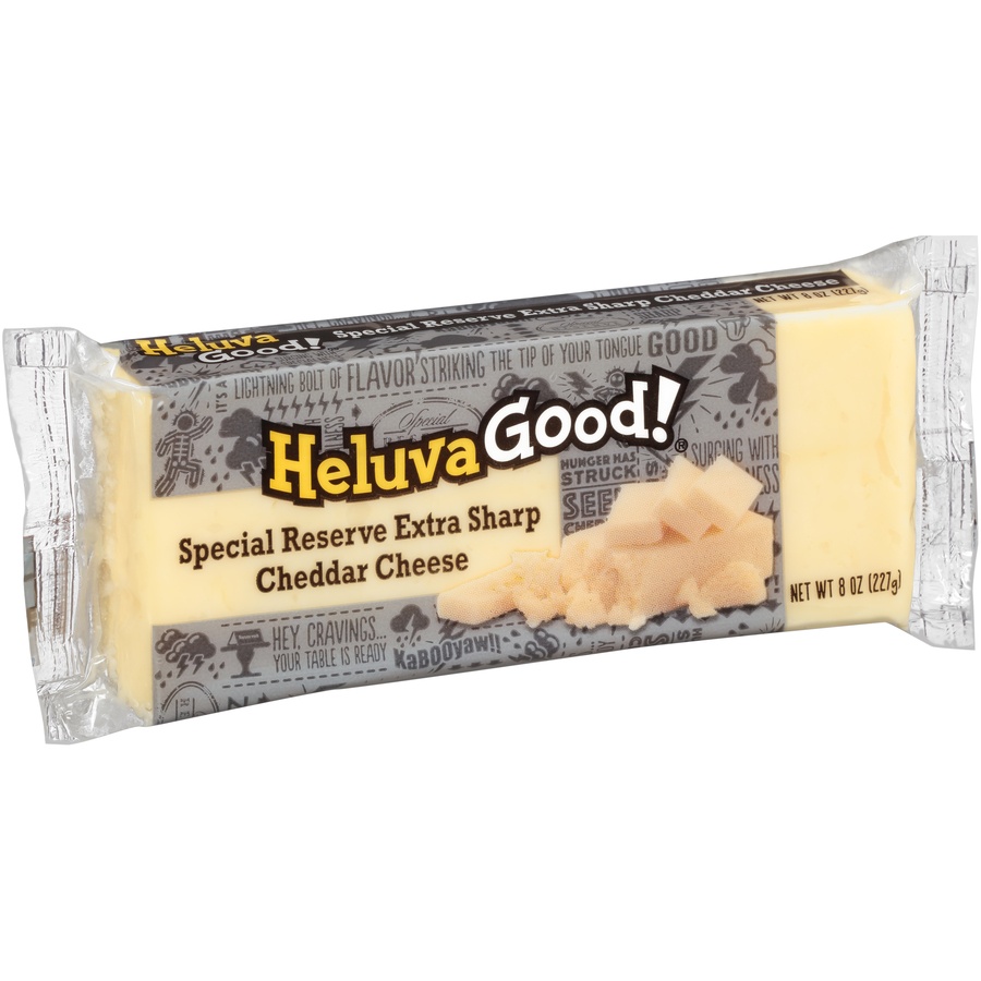 slide 2 of 8, Heluva Good! Bar Cheese - Special Reserve Extra Sharp Cheddar, 8 oz