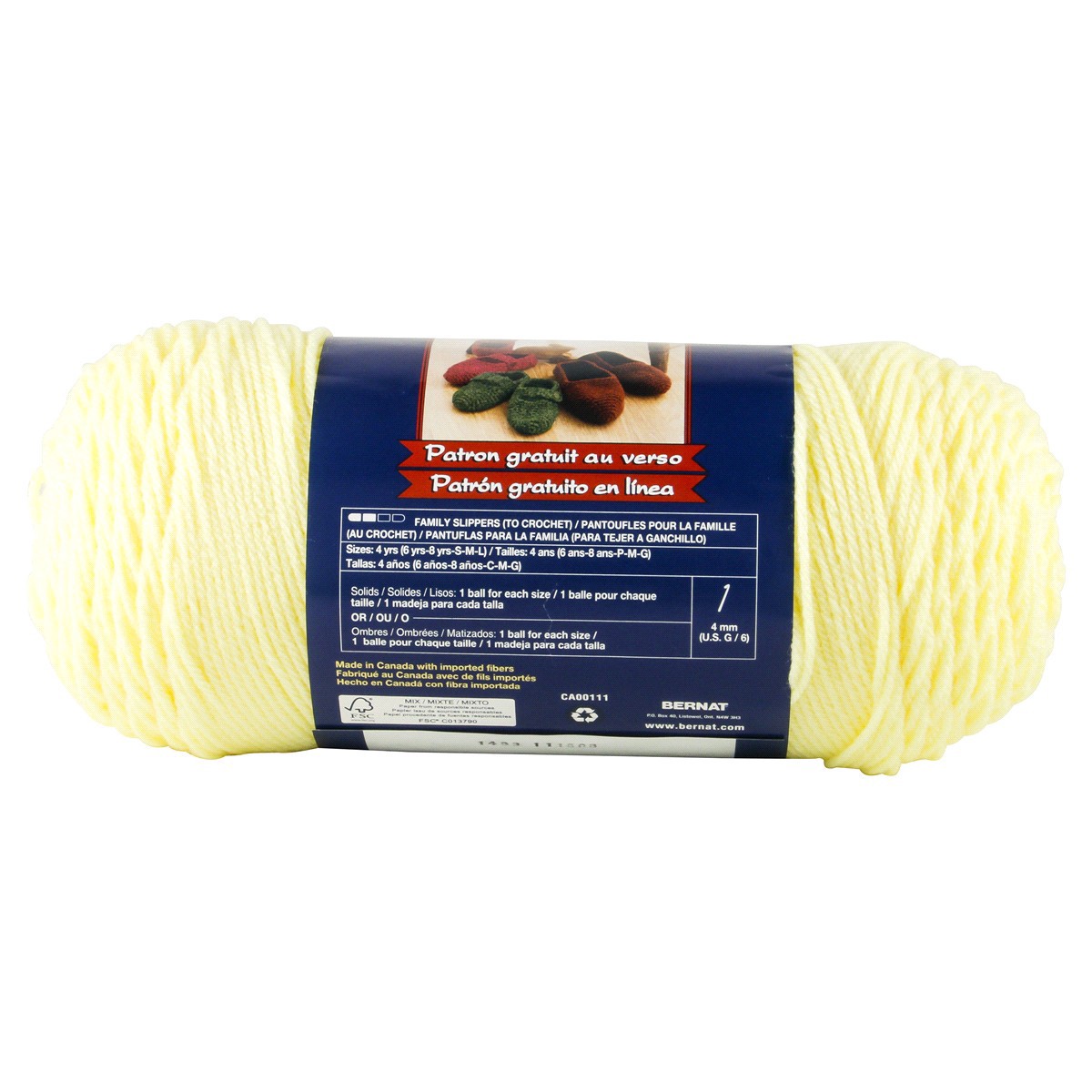 slide 3 of 3, Bernat Super Value Yarn Pastel Yellow, 1 ct