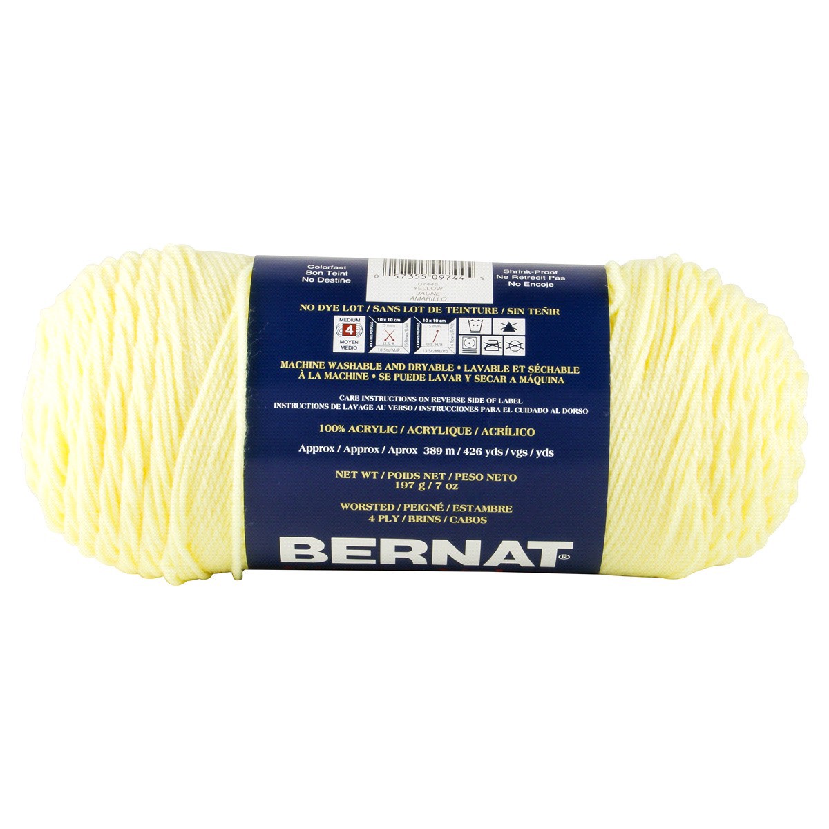 slide 2 of 3, Bernat Super Value Yarn Pastel Yellow, 1 ct