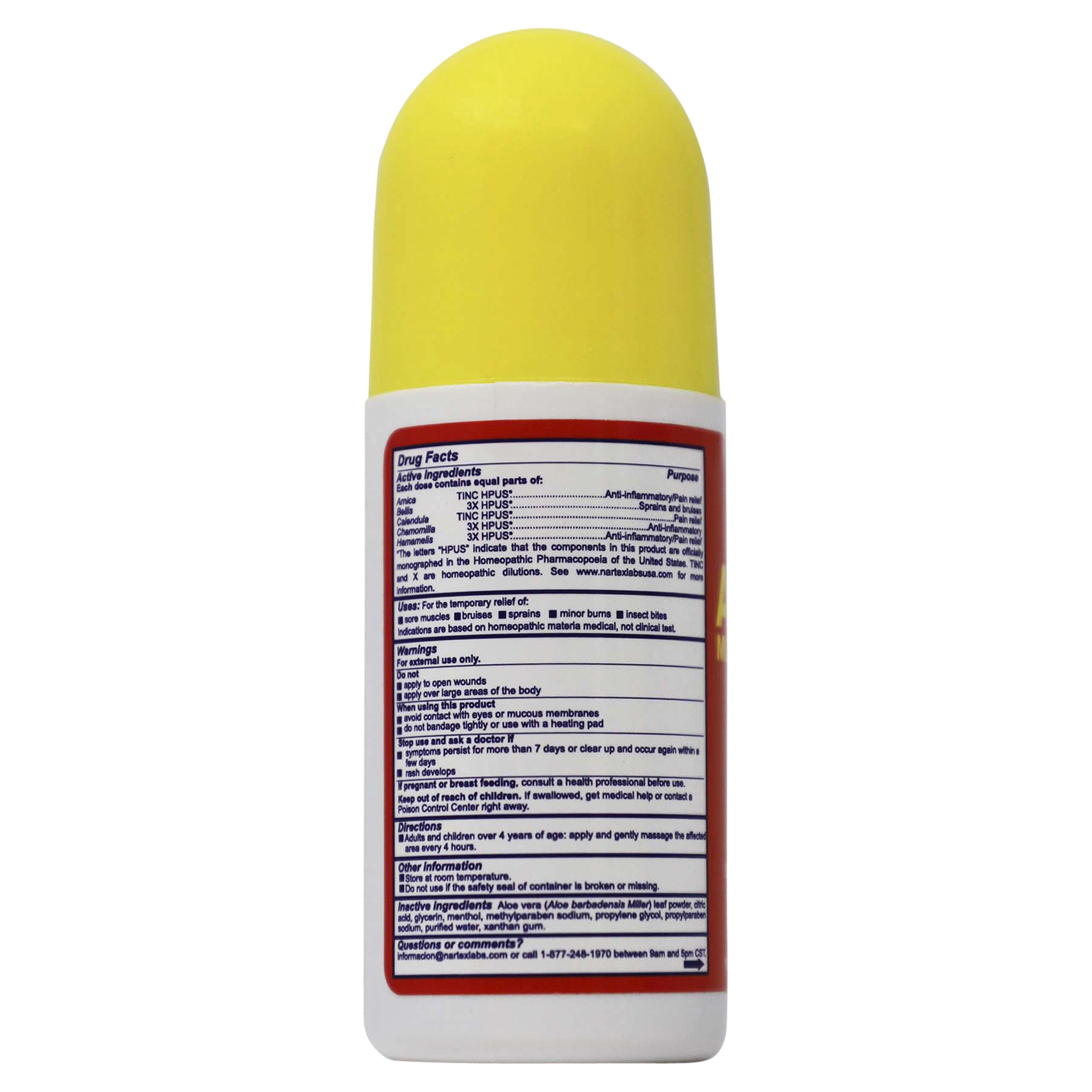 slide 9 of 9, Arnica Montana Nartex Roll-On Gel, 2.11 oz