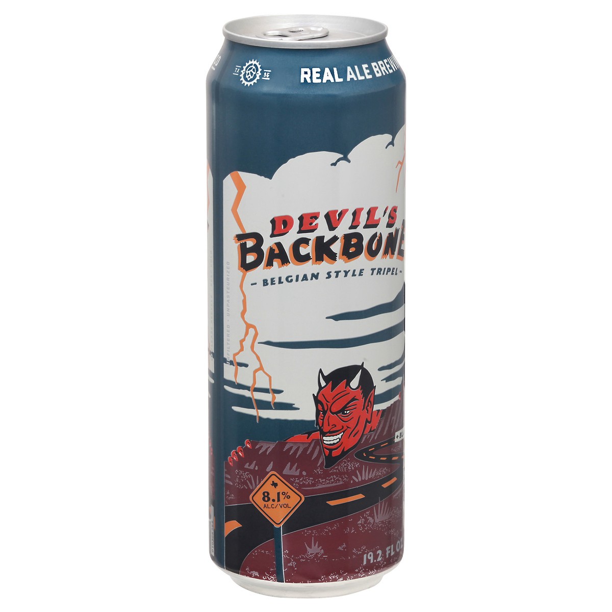 slide 5 of 10, Real Ale Brewing Co Belgian Style Tripel Devil's Backbone Beer 19.2 fl oz Can, 19.2 fl oz