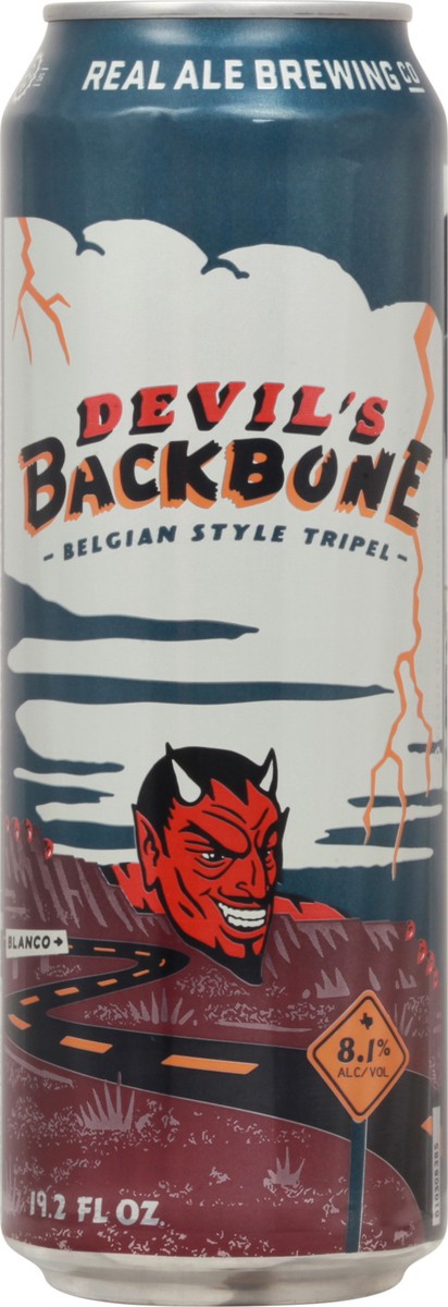 slide 2 of 10, Real Ale Brewing Co Belgian Style Tripel Devil's Backbone Beer 19.2 fl oz Can, 19.2 fl oz