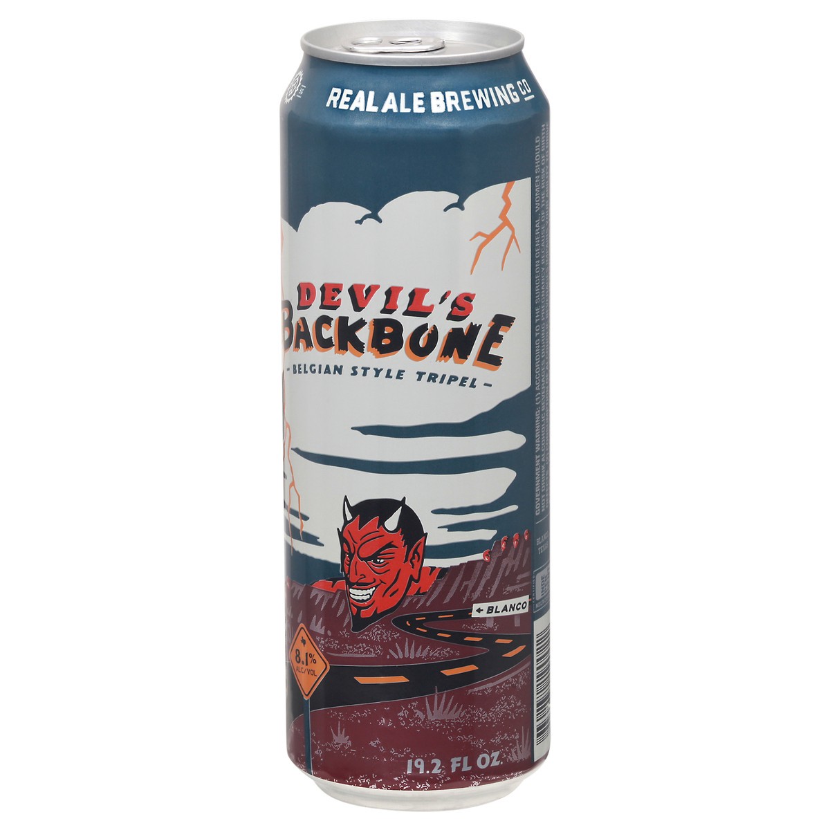 slide 6 of 10, Real Ale Brewing Co Belgian Style Tripel Devil's Backbone Beer 19.2 fl oz Can, 19.2 fl oz