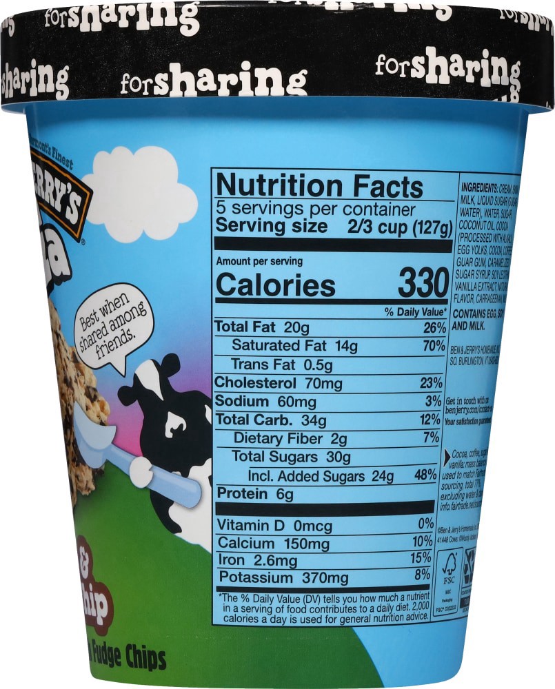 slide 2 of 4, Ben & Jerry's® Scoop-A-Palooza Coffee & Fudge Chip Ice Cream, 28 fl oz