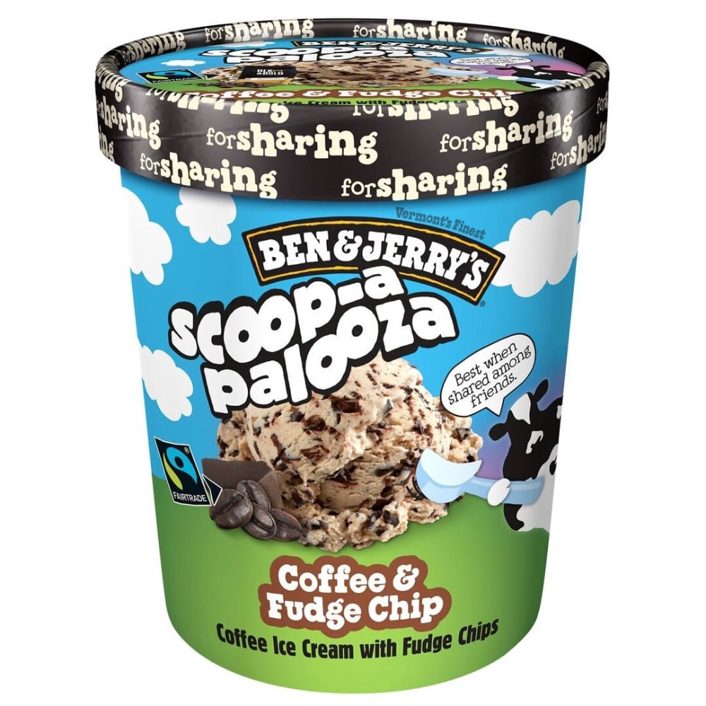 slide 1 of 4, Ben & Jerry's® Scoop-A-Palooza Coffee & Fudge Chip Ice Cream, 28 fl oz