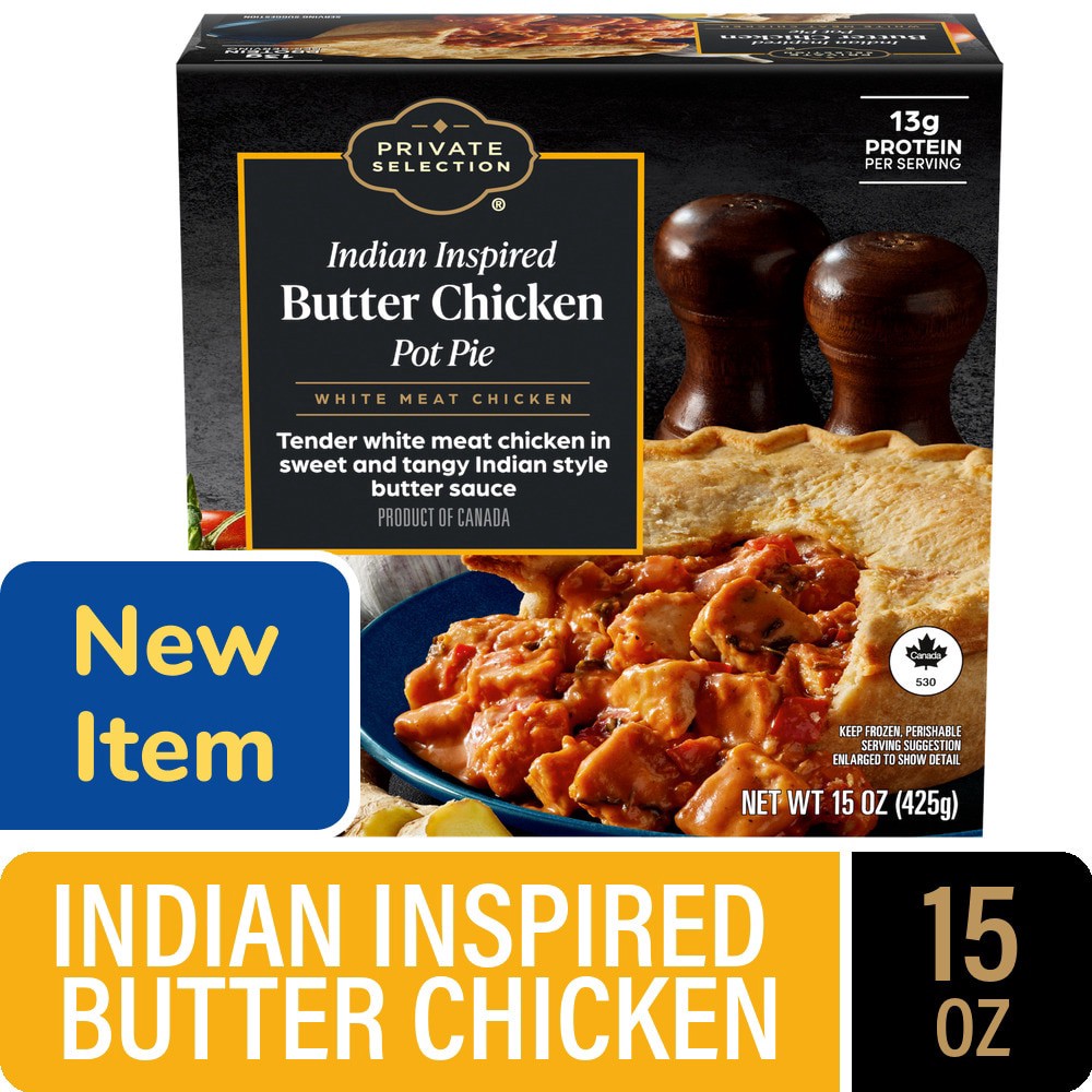 slide 1 of 1, Private Selection® Indian Inspired Butter Chicken Pot Pie, 15 oz, 15 oz