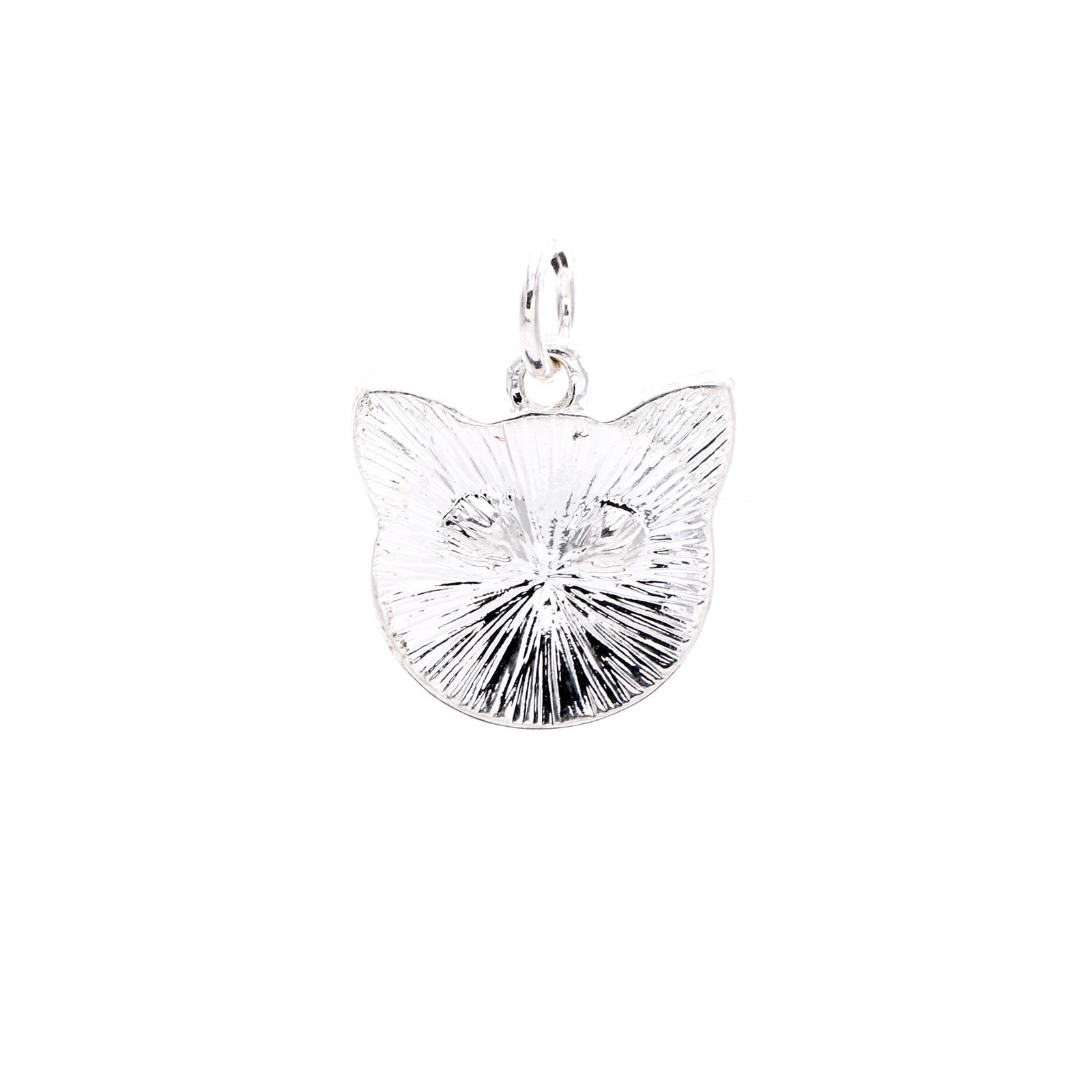 slide 2 of 4, Charmalong Silver Plated & Stone Paved Cat Charm By Bead Landing, 0.75 in x 0.6 in x 0.25 in