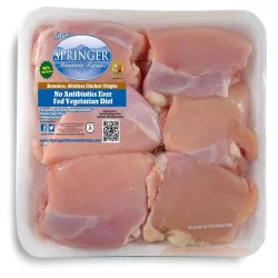 Springer Mountain Mountain Farms Chicken Thighs Boneless & Skinless