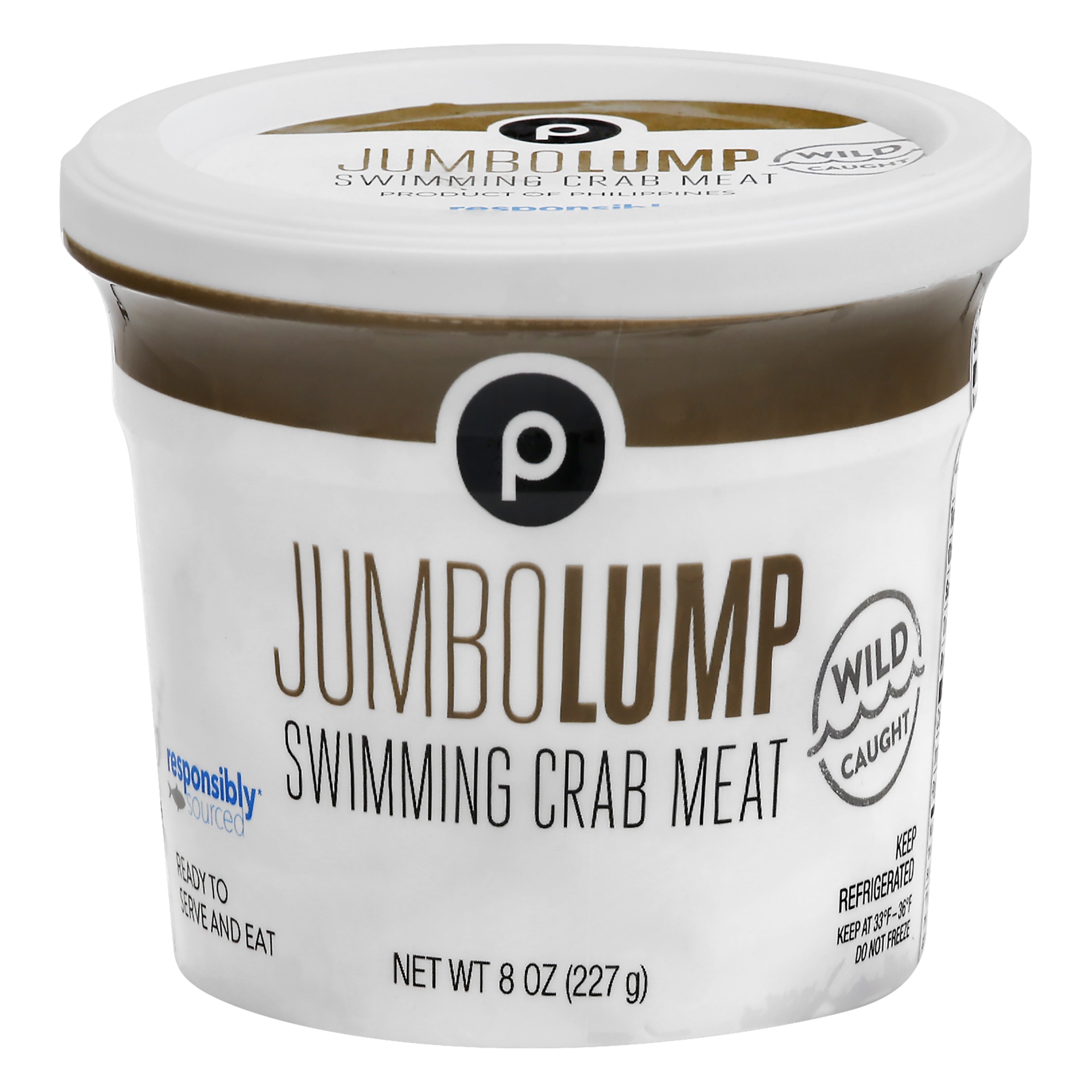 slide 1 of 1, Publix Jumbo Lump Swimming Crab Meat, 8 oz