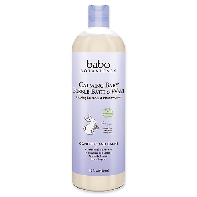slide 1 of 2, babo Botanicals Baby Bubble Bath & Wash 15 oz, 15 oz