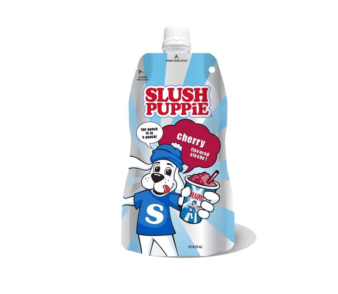 slide 1 of 1, Slush Puppie Cherry, 8 fl oz