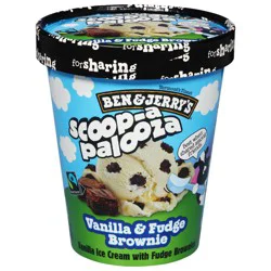 Ben & Jerry''s Scoop-apalooza Vanilla & Fudge Brownie Ice Cream 28 fl oz
