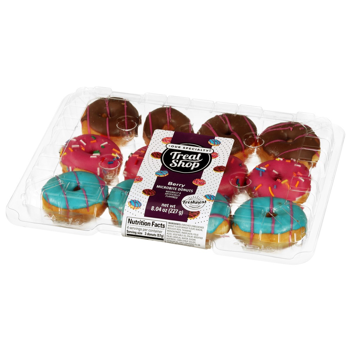 slide 3 of 4, Our Specialty Treat Shop Berry Microbite Donuts 8.4 oz, 8.4 oz